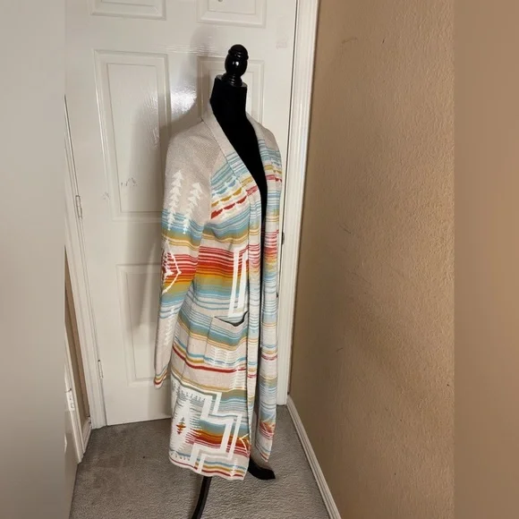 PENDLETON WOMEN'S HARDING PACIFIC DUSTER SWEATER LARGE​ - Picture 7 of 12